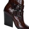 Fashion Kaky's New Pointed Belt Buckle Thick High Heels Large Women's Boots Short Boots Western Boots 44 45 46