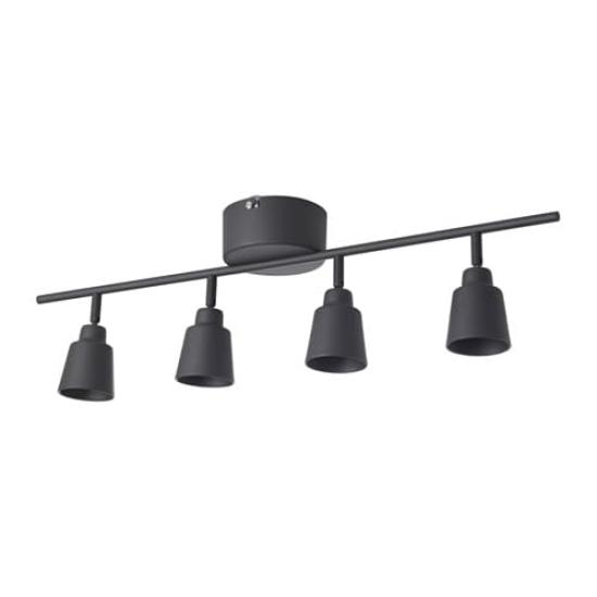 

IKEA KNUTBO Ceiling Spotlight, 4 Spots, Gray (50312891) (503.128.91)