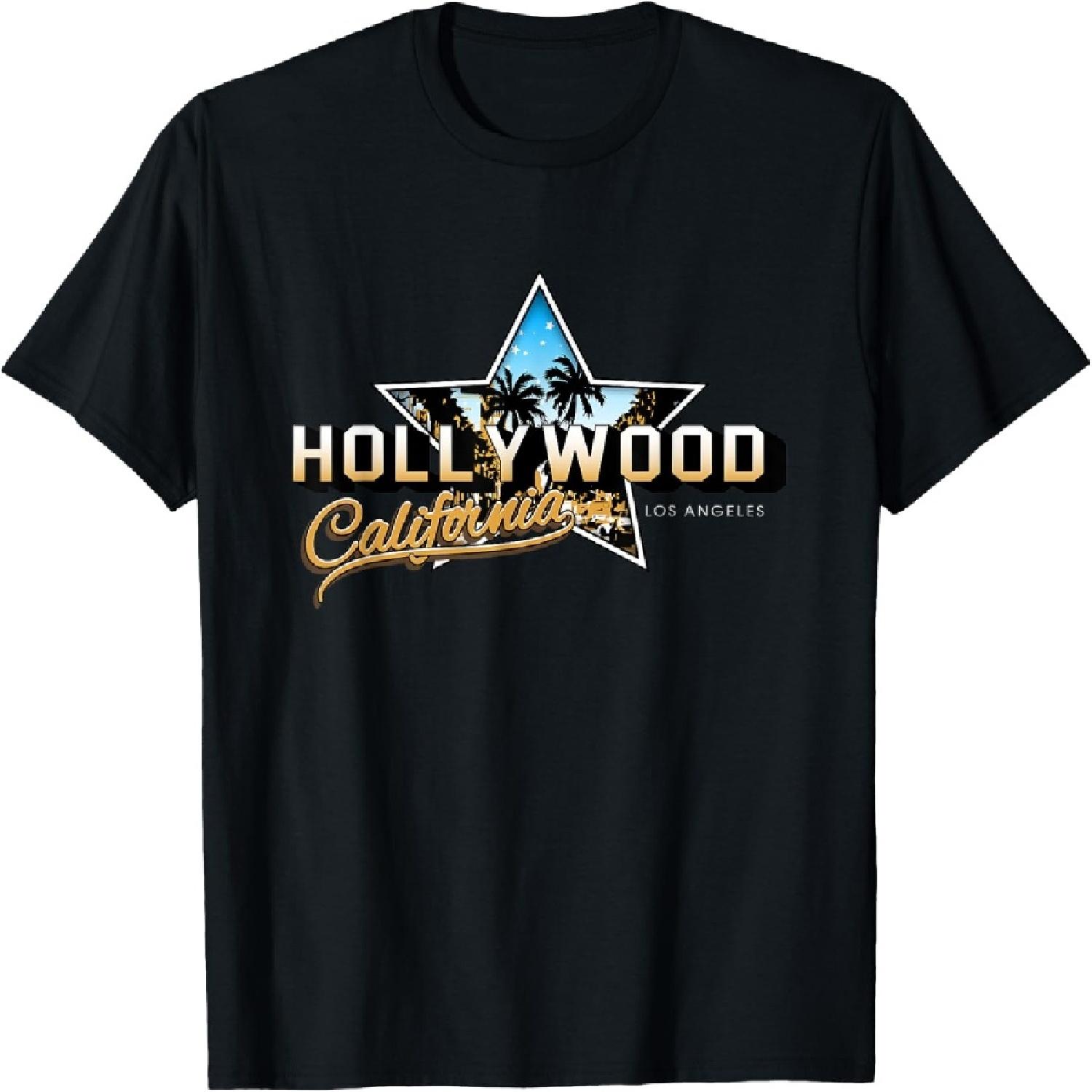 

Cool Hollywood Los Angeles California Stars Novelty Graphic T-Shirt XXXXXL різнокольоровий