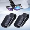 Veharvim One-Handed-Operation Sunglasses Holder For Car, Visor Sunglass Holder Clip, Car Accessories Interior, Universal Fit Silicone Padded Visor