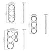 Hollow Camera Lens Protector Metal Back Lens Frame Cover Scratchproof Guard for S25/Plus/Ultra Phone Accessory