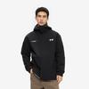 Li-Ning Wasserabweisende Kapuzen-Strickjacke mit Buchstabenaufdruck für Outdoor-Radfahren, Klettern, Windbreaker, Unisex-Oberbekleidung, Schwarz AFDU945-6