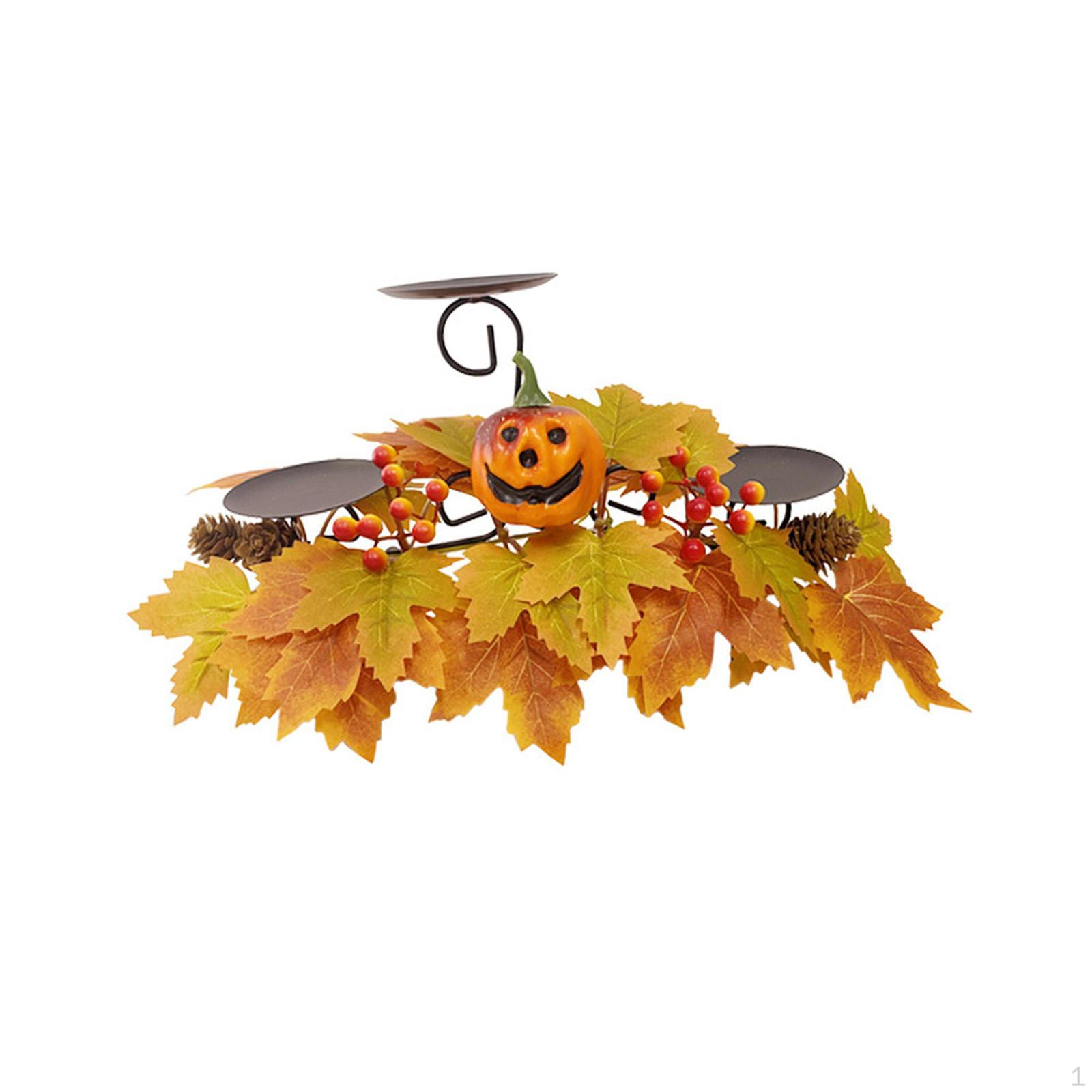 

Подсвечник в виде осеннего листа для праздничных встреч и торжеств Pinecone Pumpkin