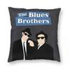 Blues Brothers Pillowcase Polyester Linen Velvet Printed Zip Decor Pillow Case Bed Cushion Cover