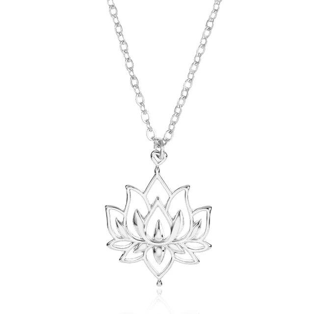 

Ожерелье с цветком лотоса для женщин, буддизм, украшение лотоса, ожерелье с подвеской в ​​виде лотоса, модные украшения в стиле бохо, эстетические аксессуары, подарок