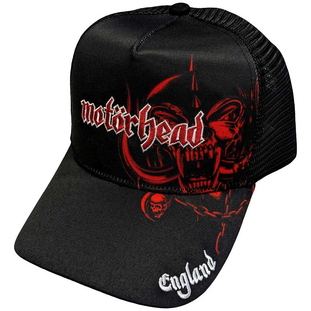 Motorhead Unisex Adult England Mesh Back Baseball Cap