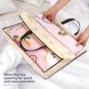 Transparent Clothes Storage Bag Zipper Closure Large Capacity Dustproof Bag Dust-Proof Non-woven Quilt Storage Bag Household Use