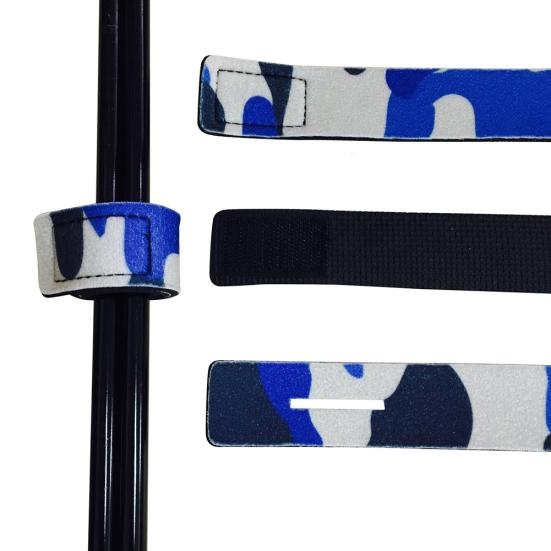 2Pcs Fishing Rod Tie Tackle Strap Belt Wrapping Band Pack Pole Holder Storage