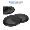 2PCS 4inch Metal Audio Speaker Covers Protective Decorative Circle Mesh Cover Black+Black