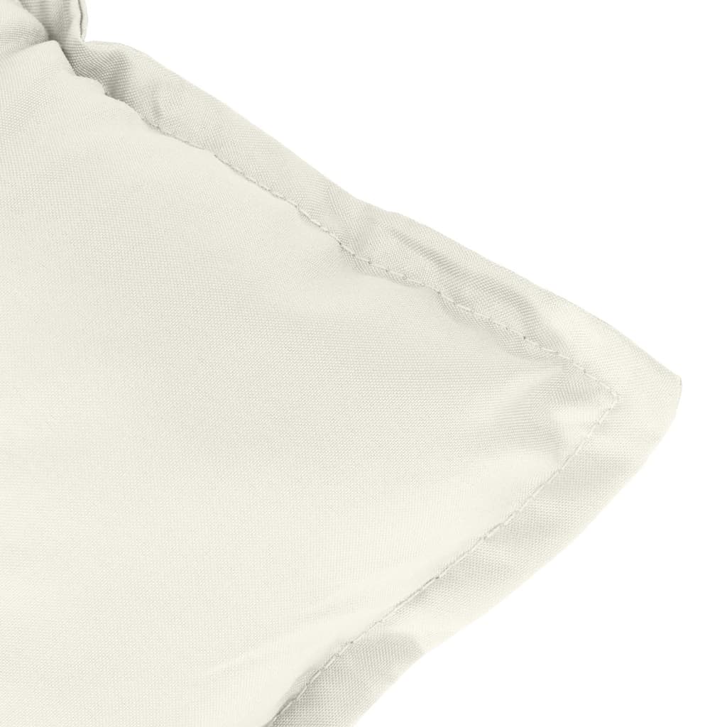 Garden Bench Cushions 2 Pcs Cream Melange 120 X 50 X 7 Cm Fabric