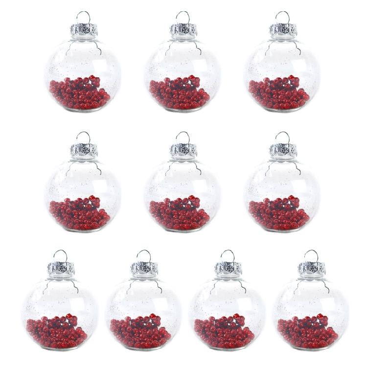 10 Pcs Multi-color Christmas Balls Pendant Xmas Tree Decoration for Home Office
