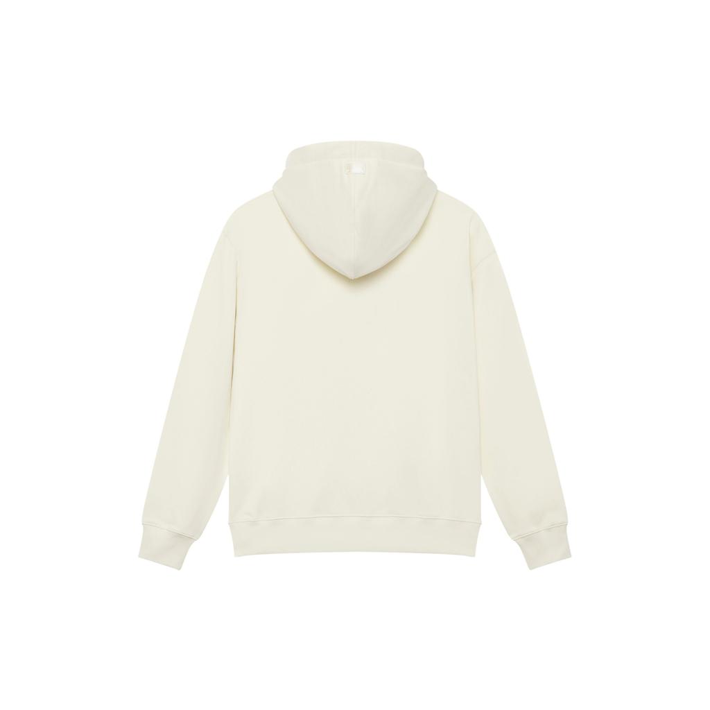 MLB Boston Red Sox Basic Series 24FW Letter Logo Solid Color Casual Long Sleeve Kangaroo Pocket Pullover Hoodie Unisex Hoodies Cream 3AHDB0144-43CRD