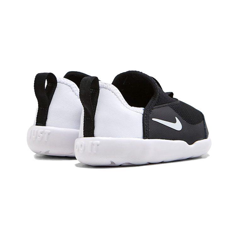 Nike Lil' Swoosh Low Top Sports Casual Shoes Black White Infant And Toddler AQ3113-001