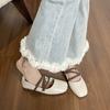 Ballet Mary Jane Shoes Round Head Shallow Mouth Retro Flat Shoes Women