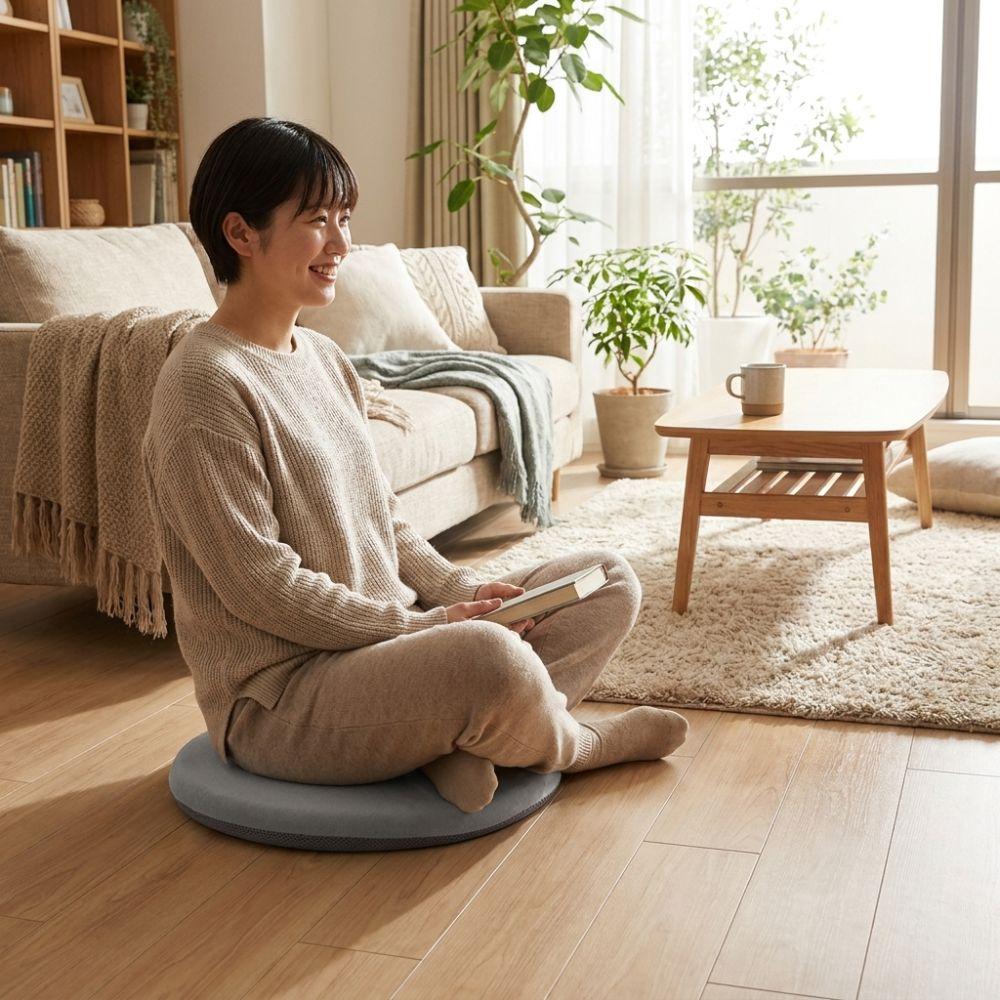 Breathable Round Sponge Cushion Cooling Slow Rebound Cushion Butt Cushion Stool Cushion Car