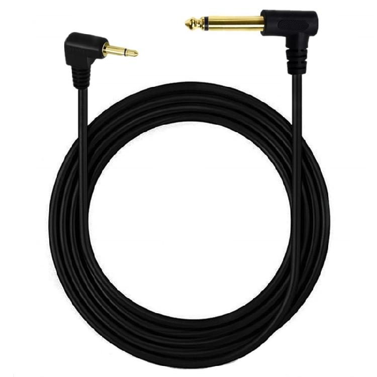Audio Cable 6.35mm 1/4" Mono 3.5mm 1/8'' TS Mono Jack Plug Aux Adapter 6FT