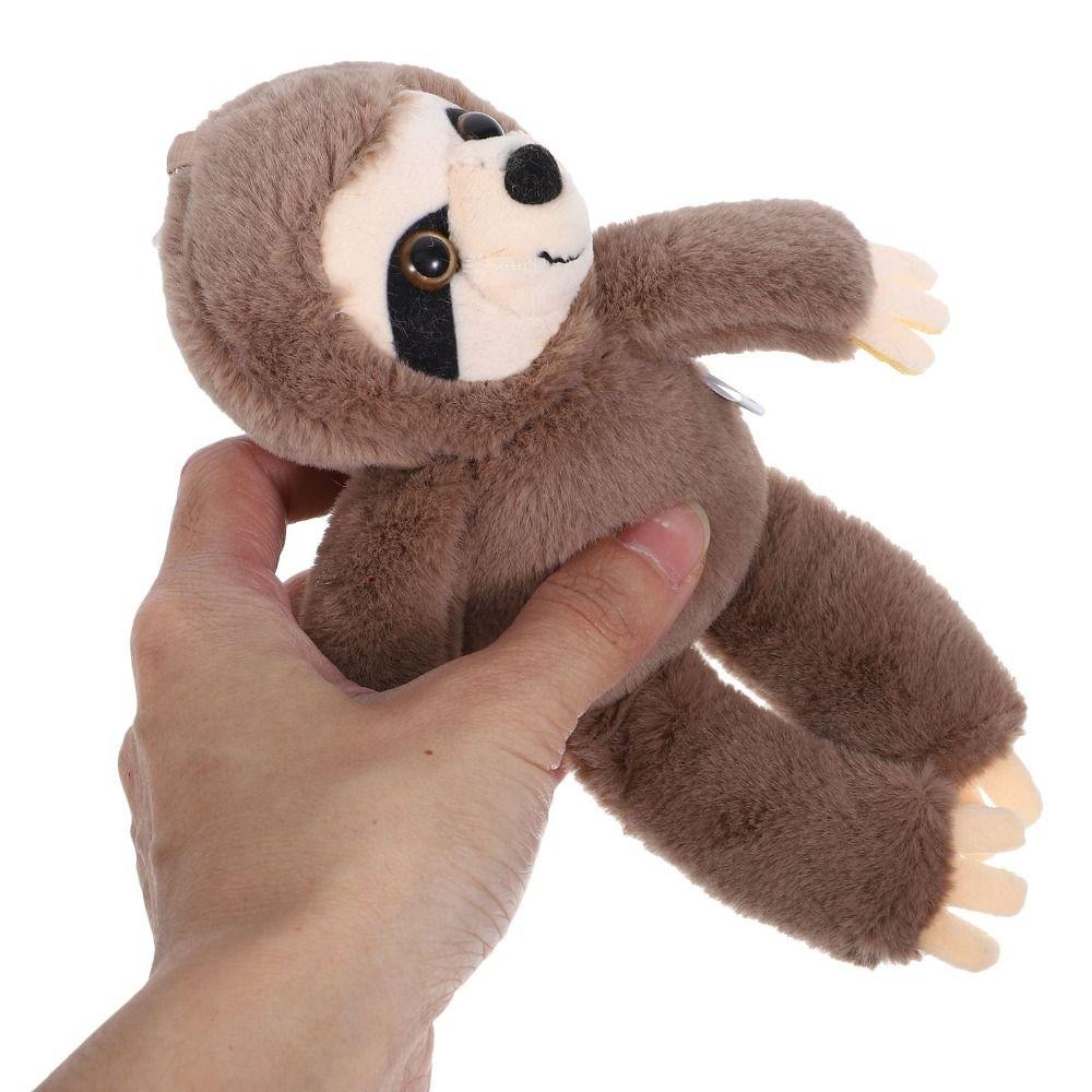 Bag Charm Plush Sloth Keychain Simulation Sloth Plush Toy Sloth Small Pendant  Children Gifts