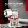 PL8-02 Rotatable Elbow Male Thread PL6-01/03 Pneumatic Full Brass Push-in Air Hose Universal Fittings