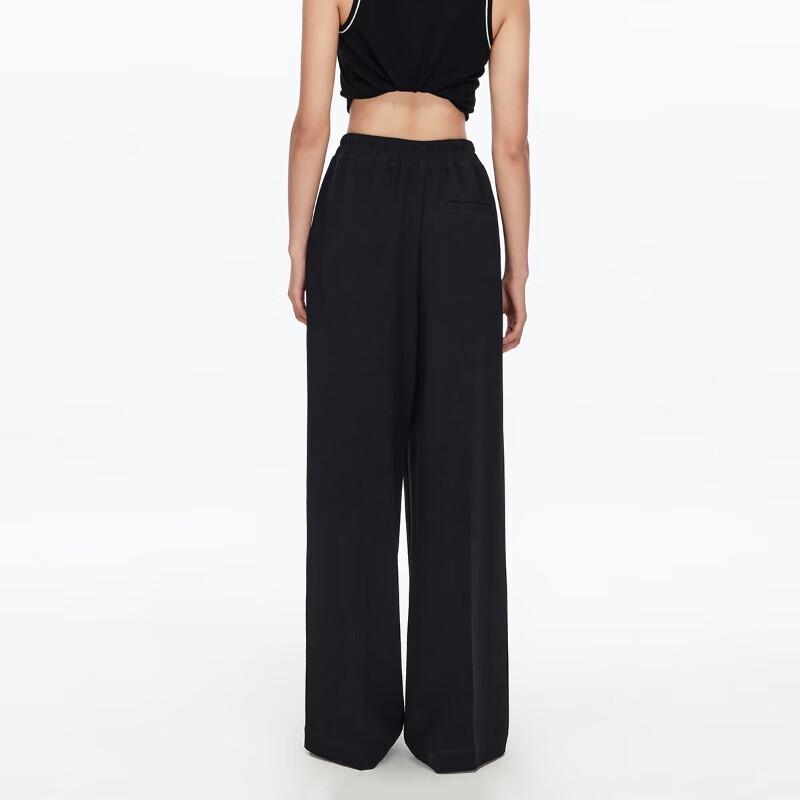 VEROMODA 2025 Autumn Drawstring Draped High-Waisted Wide-Leg Casual Pants