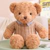Lovely Giant 90cm Teddy Bear Plush Toys with Clothes Dress Couple Teddy Bear Doll for Lover Girls Elegant Birthday Present