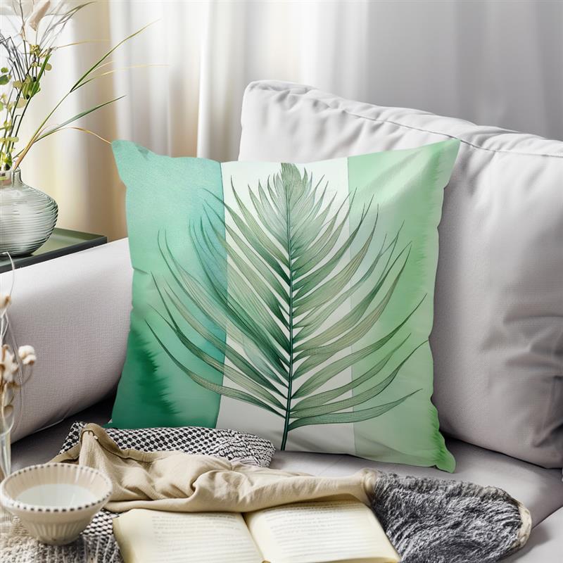 Tropical Plants Summer Decorative Throw Pillows Cushion Cover Palm Leaf Green Home Decor Outdoor Patio Pillowcase Supplies