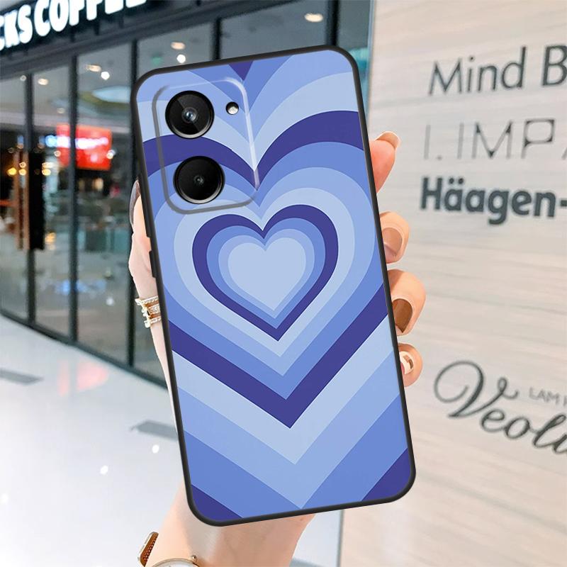 Latte Love Groovy Coffee Heart Pink Case For Realme GT7 Pro GT6 11 12 13 14 15 Pro Plus C55 C53 C35 C33 C61 C65 C67 C53 C71 C75