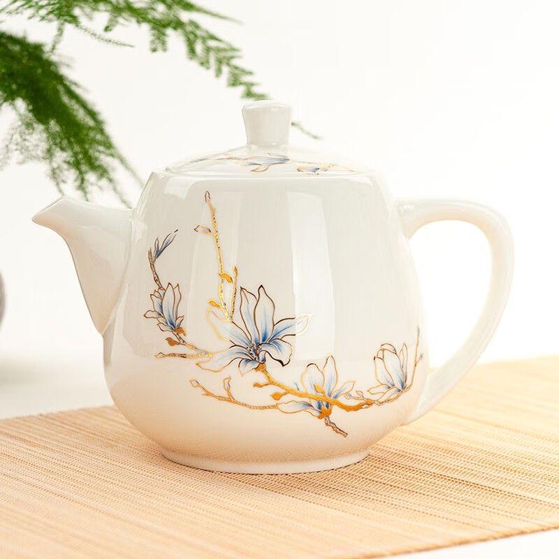 Qianyu Modern Chinese Enamel Bone China Teapot