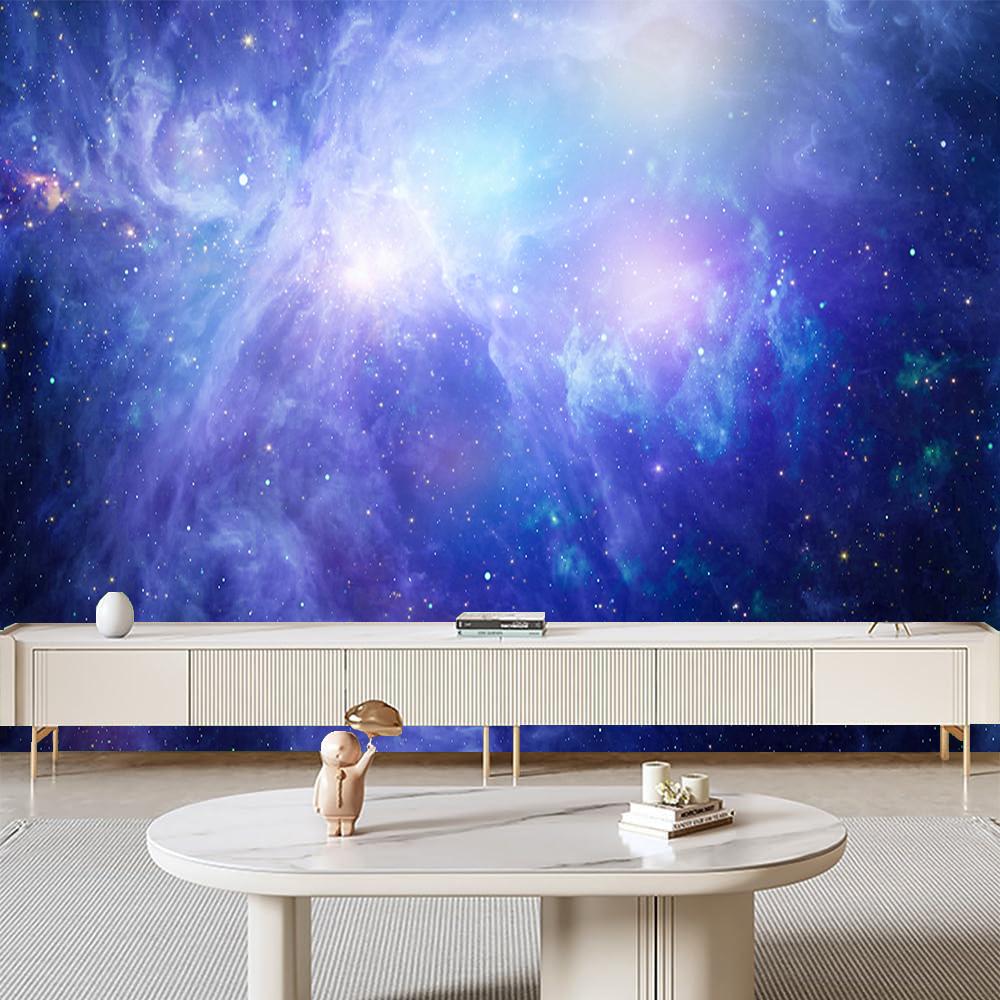3d Galaxy Wallpapers Stars And Moon Mural Night Sky Wall Mural For Bedroom Living Room Home Decor