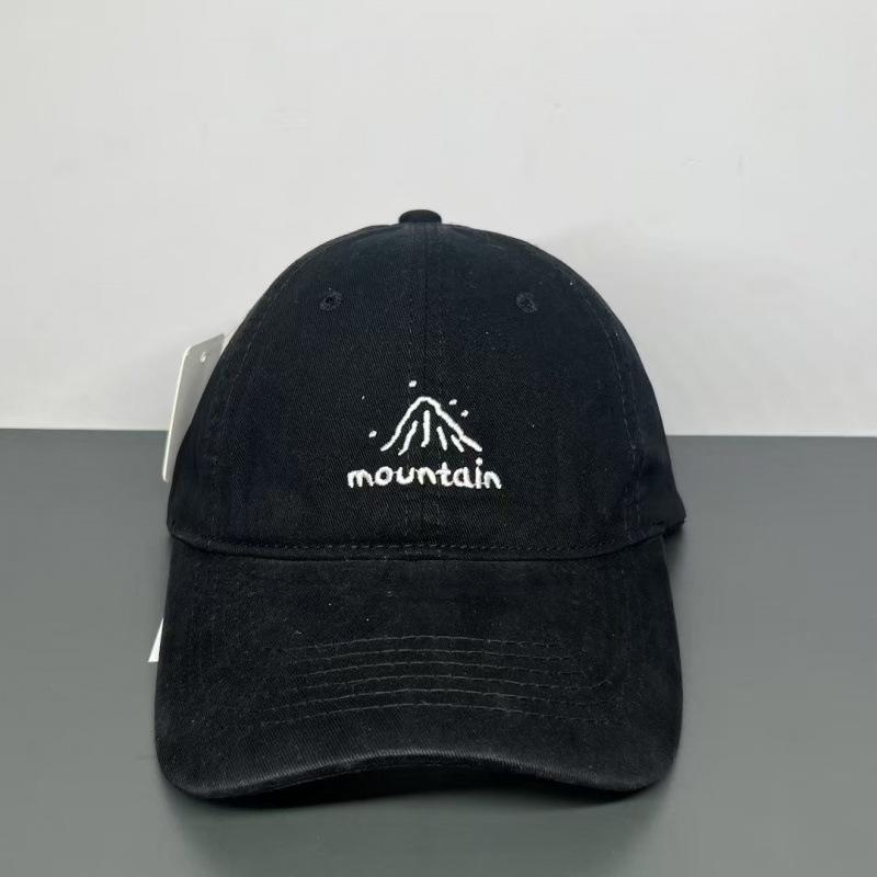Embroidered Letter Baseball Cap Women S Spring And Summer Versatile Face Small Wide Brim Peaked Cap Men