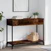 VidaXL Console Table Smoked Oak 100x34.5x75 Cm Engineered Wood 834162
