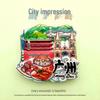National City Landmark Acrylic Fridge Magnet - Scenic Souvenir