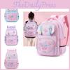 Cute Mermaid Oxford Cloth School Backpack For Girls Lightweight And Spinal Protection