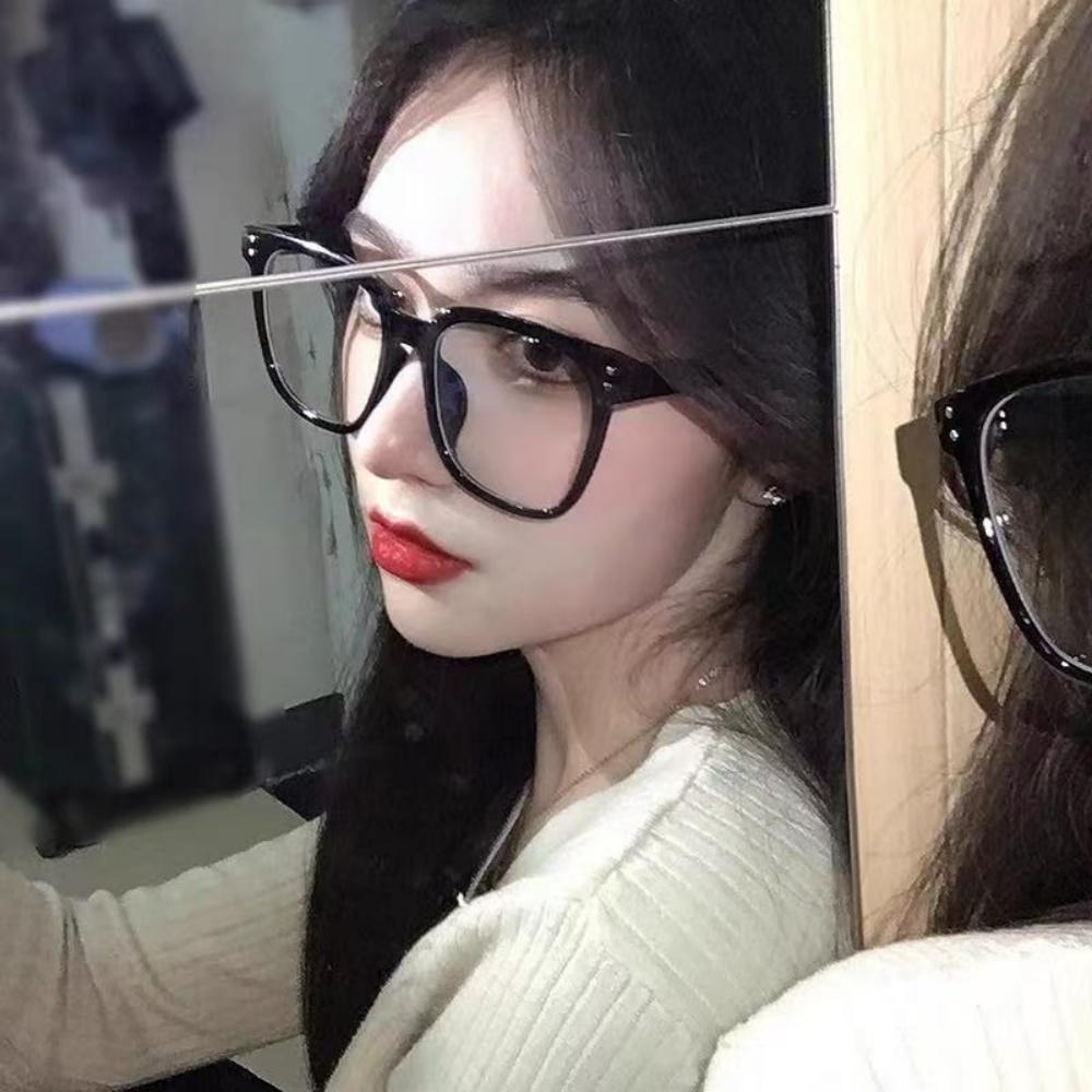 Computer Glasses Retro Square Frame Glasses Unisex Eyeglasses Pc Material Anti Blue Light Glasses For Unisex Wear Office Daily