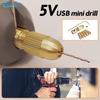 22-in-1 Hochleistungs-Elektrobohrer Gravierer Rotationswerkzeug-Set Mini-Bohrer Schleifer mit Gravierstift 5V USB für Handwerk Gravur