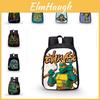 Large Capacity Tmnt Schoolbag With Fun Cartoon Print Waterproof And Breathable Material