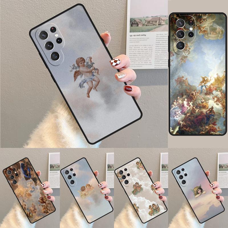 Renaissance Angels TPU Phone Case For Samsung Galaxy Note 10 Pro S26 S25 S24 S23 S22 Ultra Plus S21 FE S20 Shockproof Cover