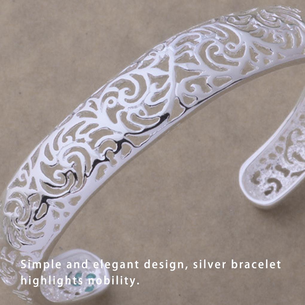 Female Bangle Opening Bracelet Decoration Hollow Out Fashion Jewellery Girlfriend Birthday Bracelets Engagement Casual