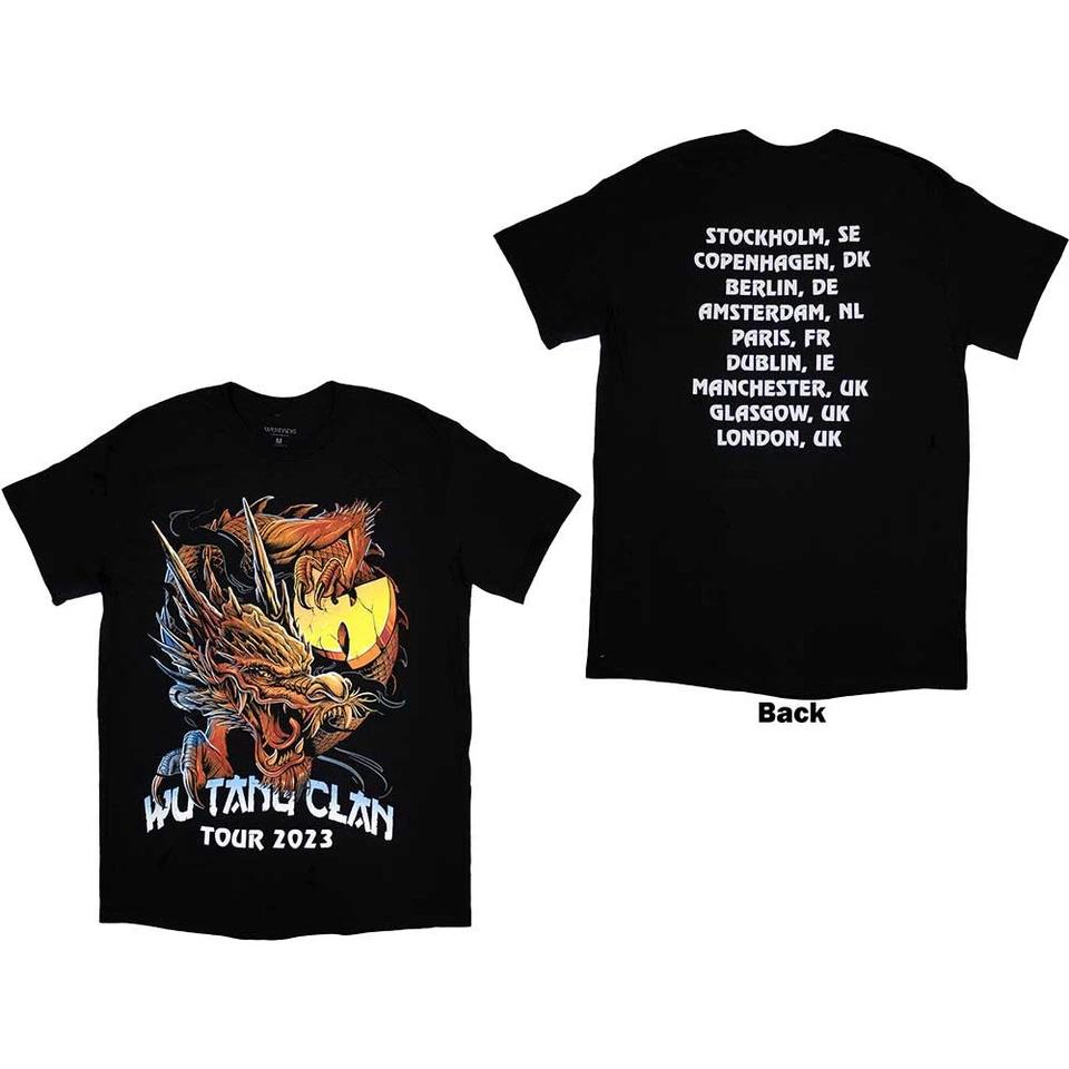 

Wu-Tang Clan T-Shirt: Tour 23 Dragon Back Print (Back Print & Ex-Tour) OFFICIAL 2XL
