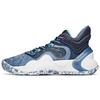 New Speedy Decision Cushioning Anti Slip And Wear Resistant Mid Top Basketball Shoes Men's Blue White 112041612-3