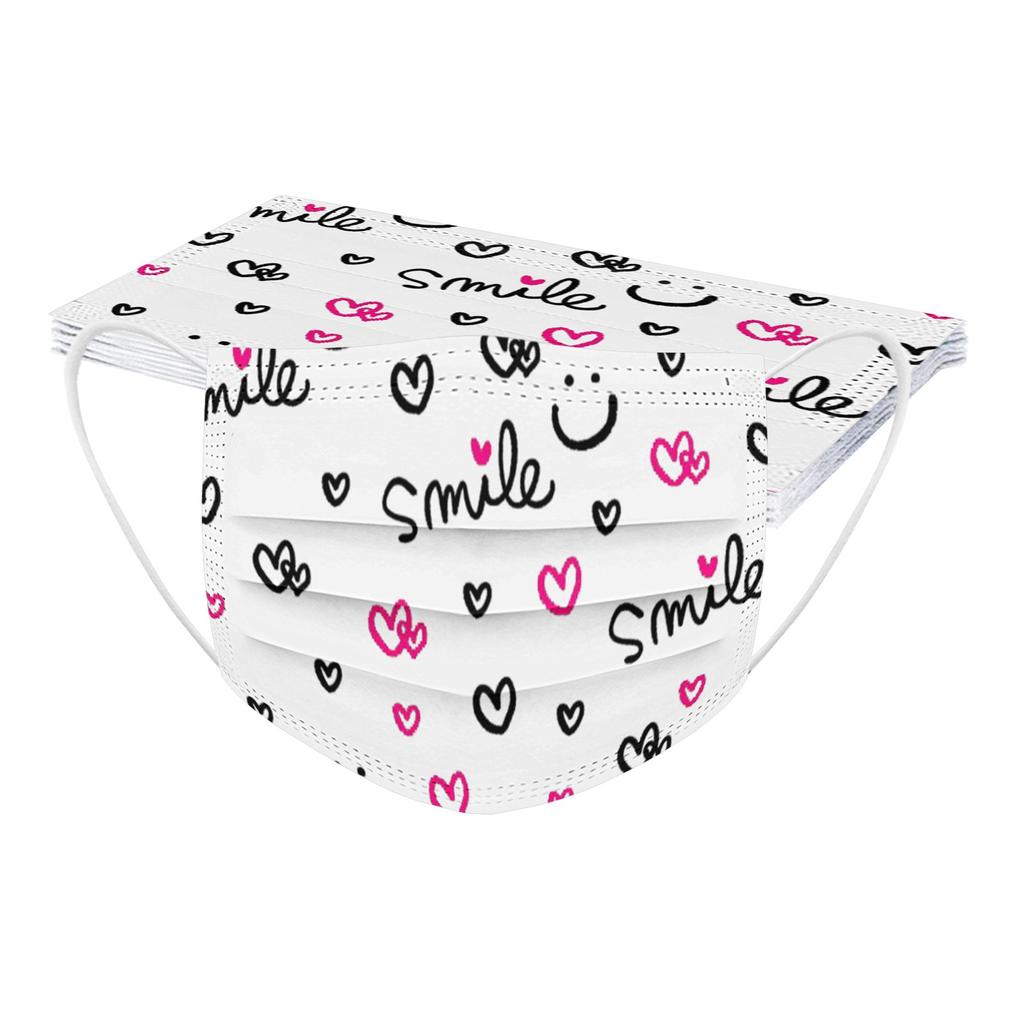 10pcs Disposable Face Masks For Men Or Women Also Suitable For Valentine's Day Gifts