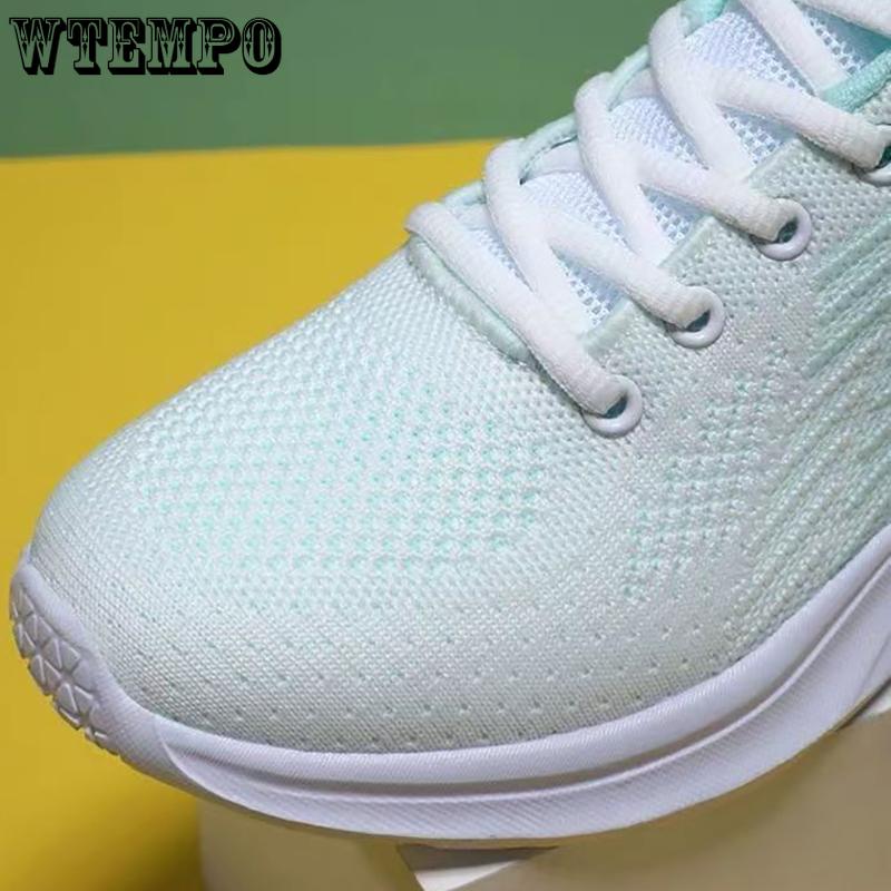 WTEMPO Damen Sommer Sneaker Atmungsaktiv Dünn Leicht Mesh Sportschuhe Rutschfest Freizeit Schuhe Stoßdämpfende Laufschuhe