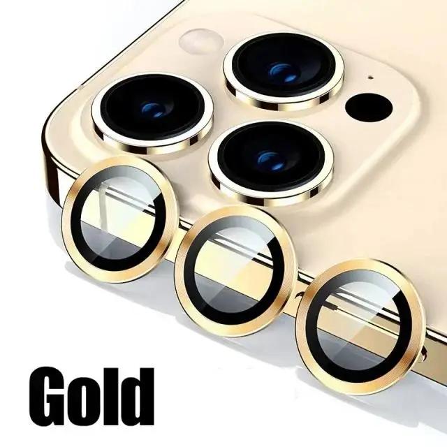 

HD Galaxy Glitter Camera Lens Protector For iPhone 17 Air 16 15 14 Plus 13 Pro Max Metal Ring Anti-Scratch Cover Accessory 13 Pro 13Promax(1Set золотий