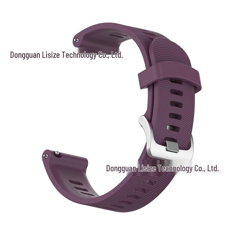 LisiZe Silicone Watch Band Compatible with Garmin Forerunner 245/645, 20MM Official Style