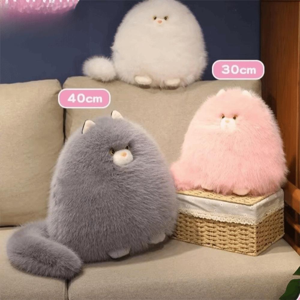 Fluffy Cat Stuffed Dolls Cloth Dolls Stuffed Animal Cat Chubby Cat Dolls Cat Plush Toys Children