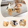 Elevated Cat Bowls Dog Food Water Bowl Stand Raised Feeding Station Pet Feeder for Puppy