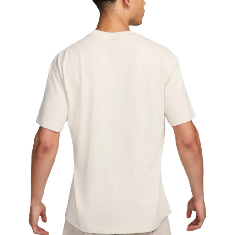 Nike Sportswear Logo Print Simple Comfortable Casual Round Neck Sports Short Sleeve T-Shirt Men T-Shirt Light-Mineral-Brown FZ5392-104