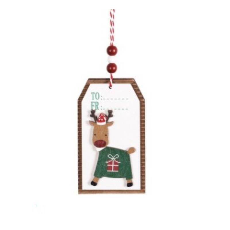 1/2/3pcs DIY Red Christmas Snowflakes&Star&Tree Wooden Pendants Ornaments Home Christmas Party Xmas Tree Kids Gifts Decorations