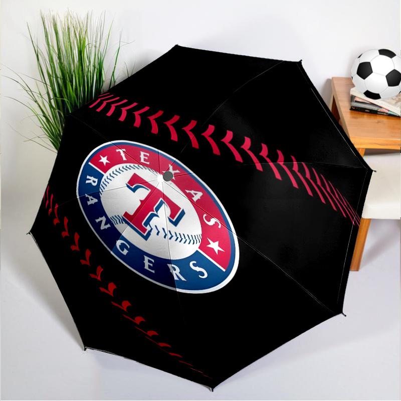 Texas Baseball Umbrella 8-Frame for Travel, Camping, Casual Lightweight Portable Umbrella, Essential for Every Family Holidays Gift