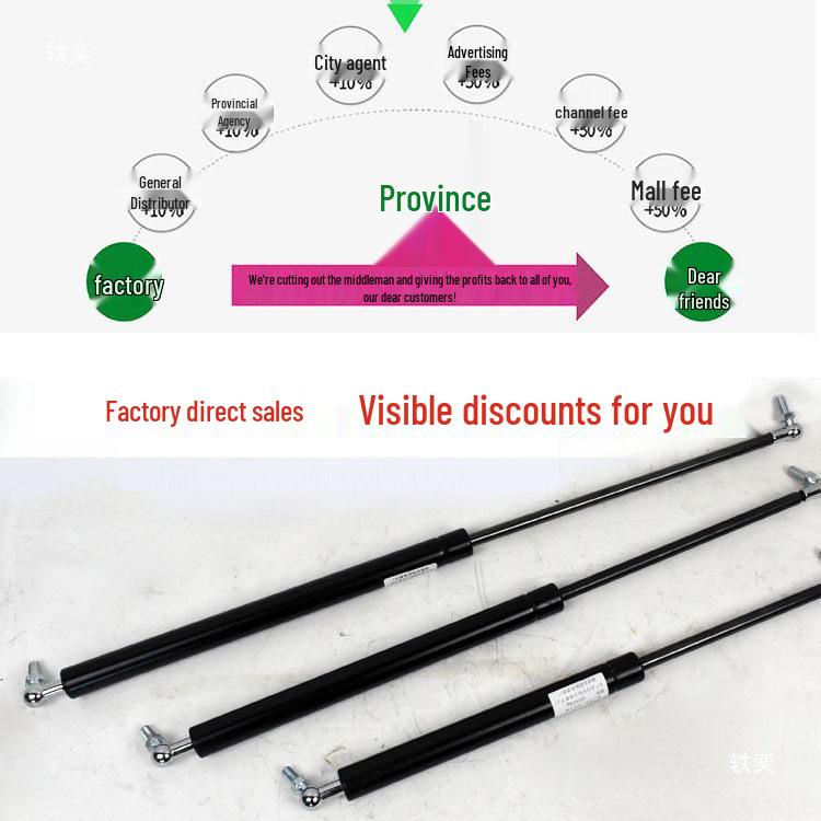 

Applicable for Dongfanghong Oubao Tractor Parts: Telescopic Rod, Engine Hood, Doors & Windows, Gas Spring Cylinder Support Rod. 200mm Total Length