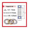 Mini-Axial-Rillenkugellager F9-20M bis F10-20M